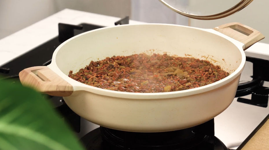 Dal Makhani Red Rice Risotto Recipe